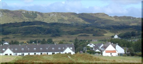 row of miners' cottages