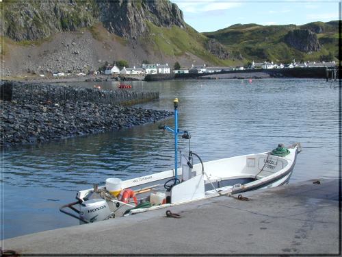 small boat in harbour